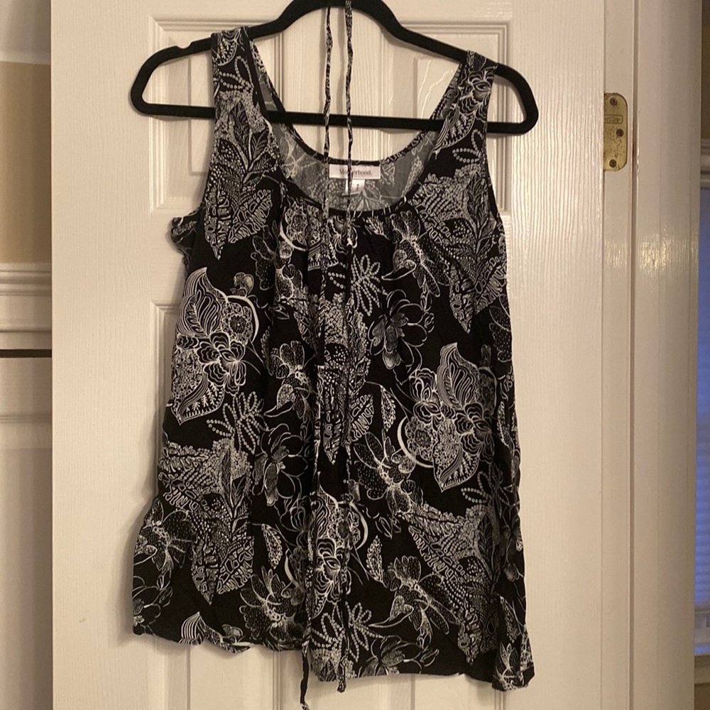 Motherhood Maternity Floral Sleeveless Top - Medium